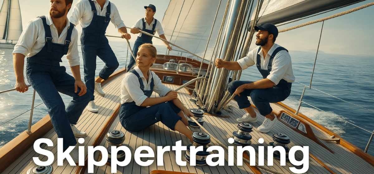 Skippertraining an Bord einer Segelyacht